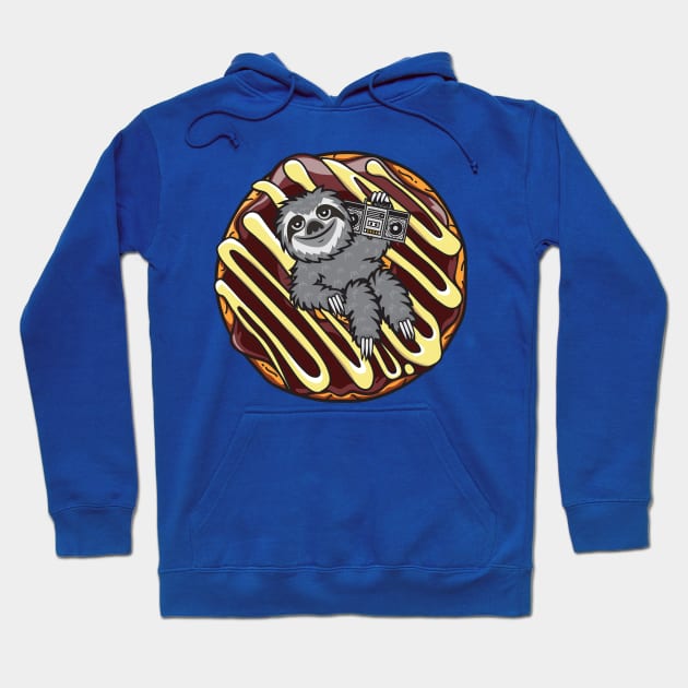 Sloth choco donut Hoodie by Plushism